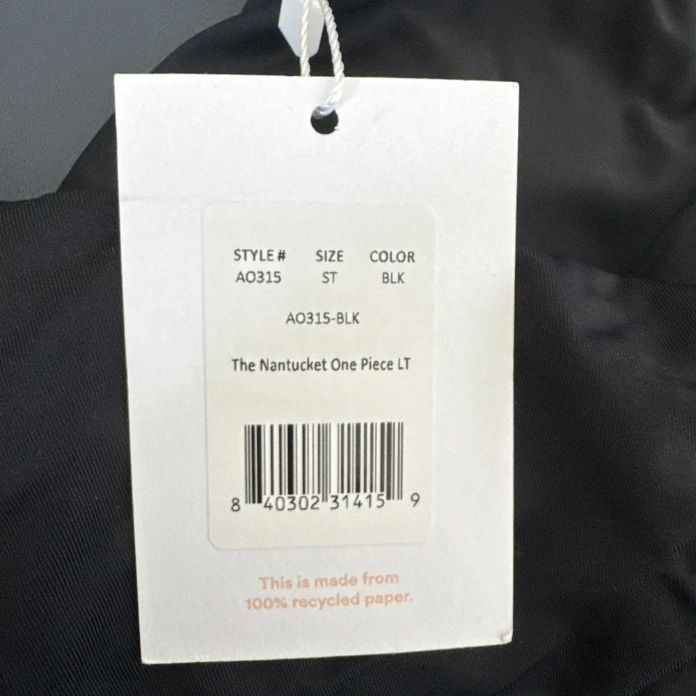 Andie Nantucket Women S Tall 1 Piece Swimsuit‎ Black A0171 NWT One Shoulder 9558